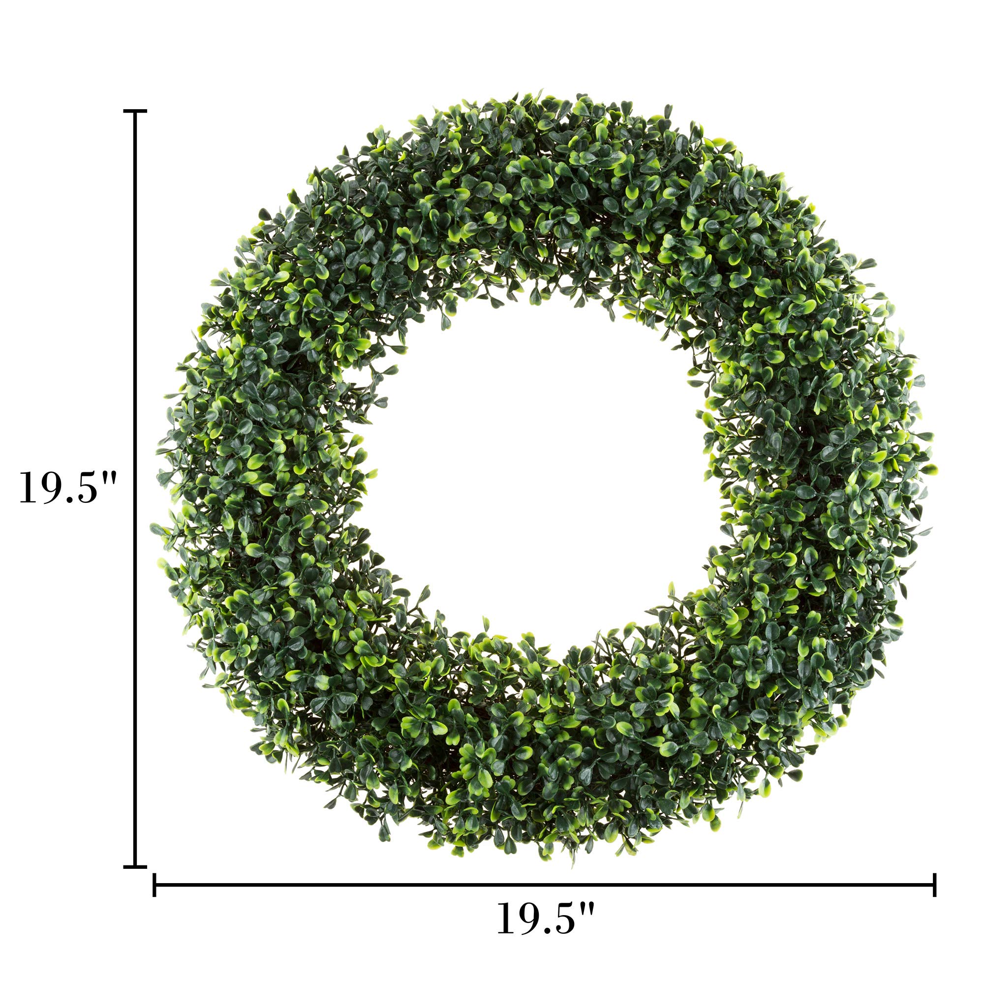 Pure Garden outdoor-indoor wreath, lightweight 2.25 lbs for easy hanging.