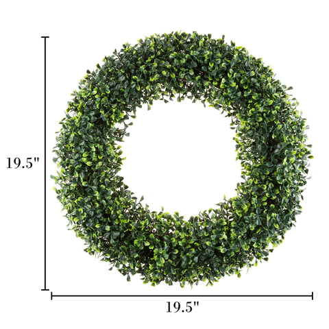 Pure Garden outdoor-indoor wreath, lightweight 2.25 lbs for easy hanging.