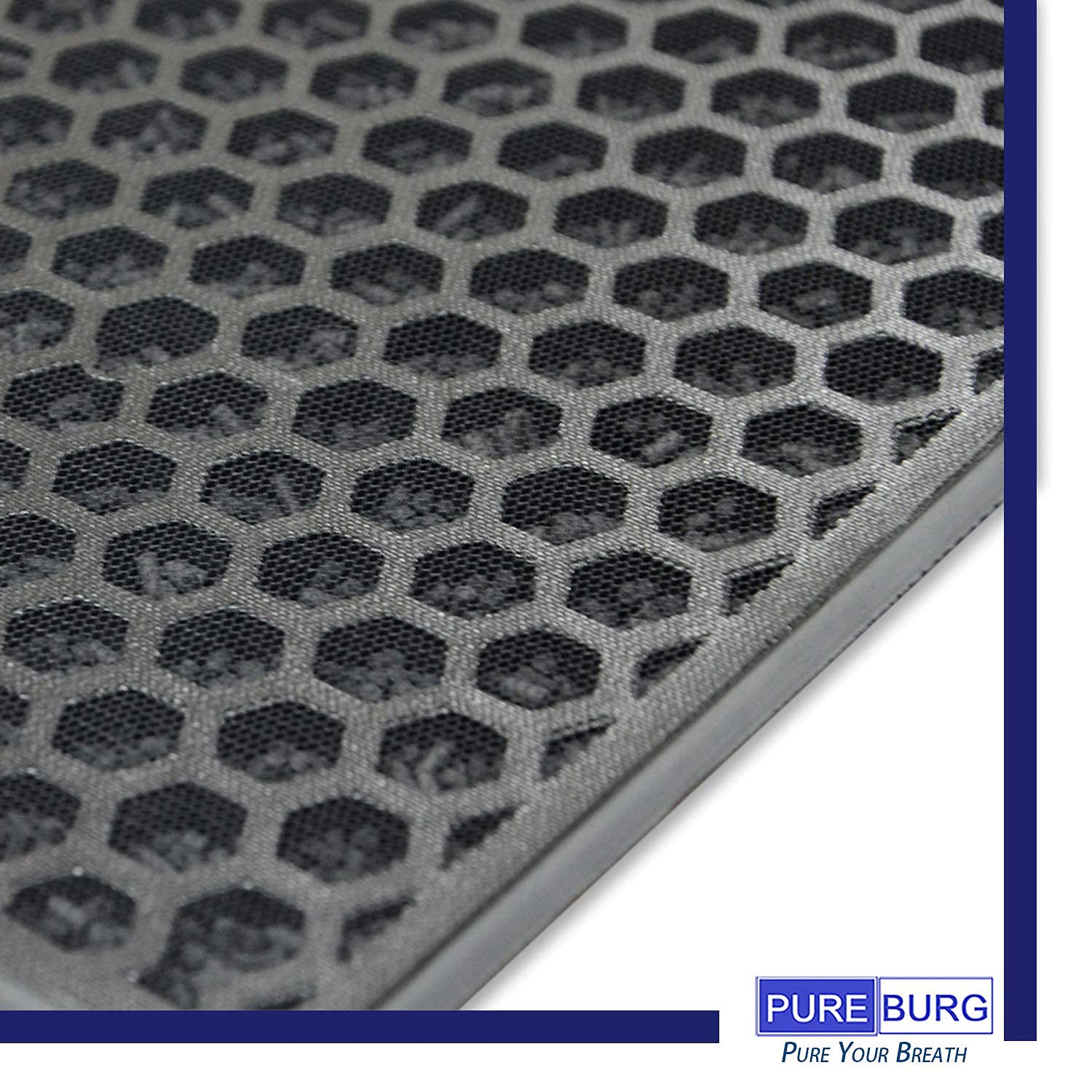 PUREBURG activated carbon filter reduces odors and chemical smells