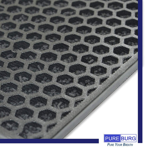 PUREBURG activated carbon filter reduces odors and chemical smells
