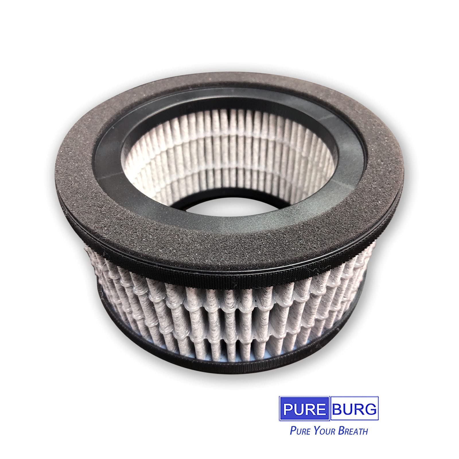 Pureburg H13 HEPA filter traps fine PM2.5 particles up to 99.97%