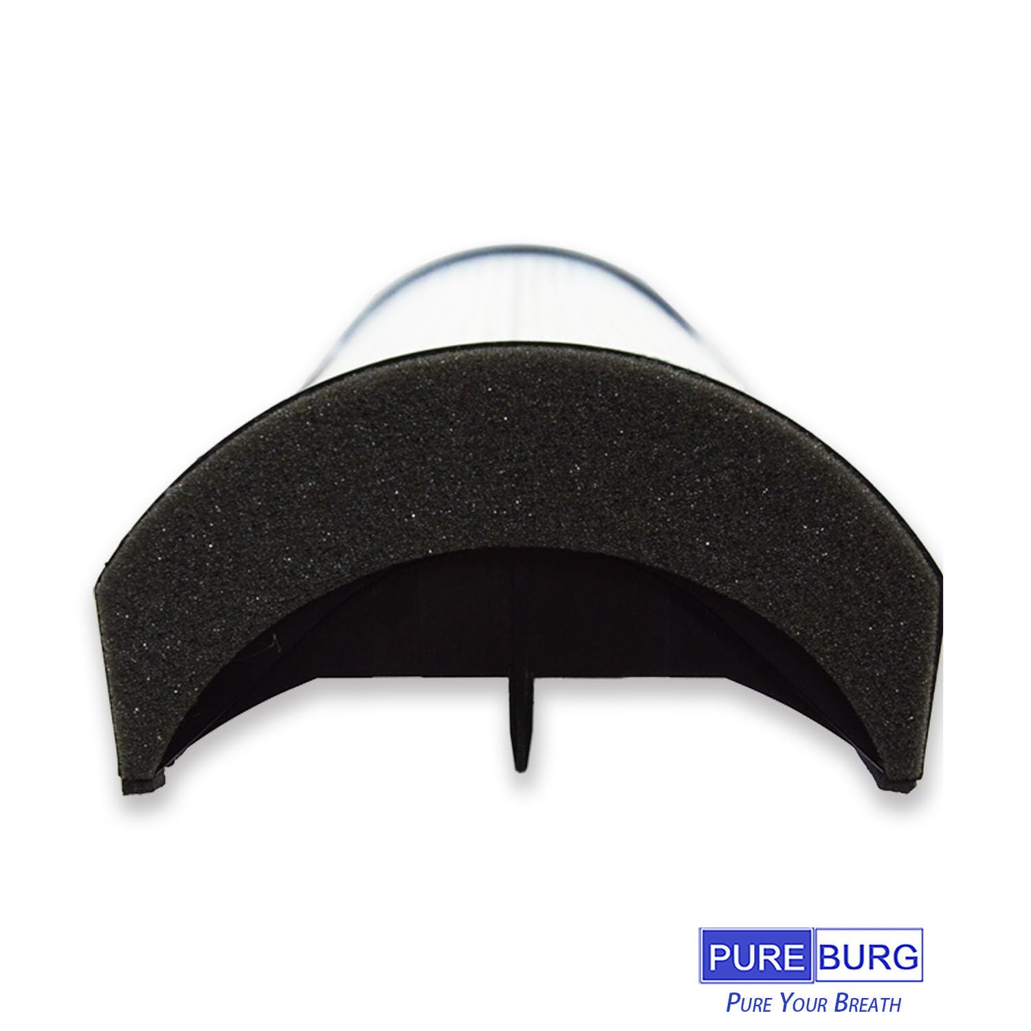 PUREBURG two-filter packaging highlights easy maintenance and replacement.