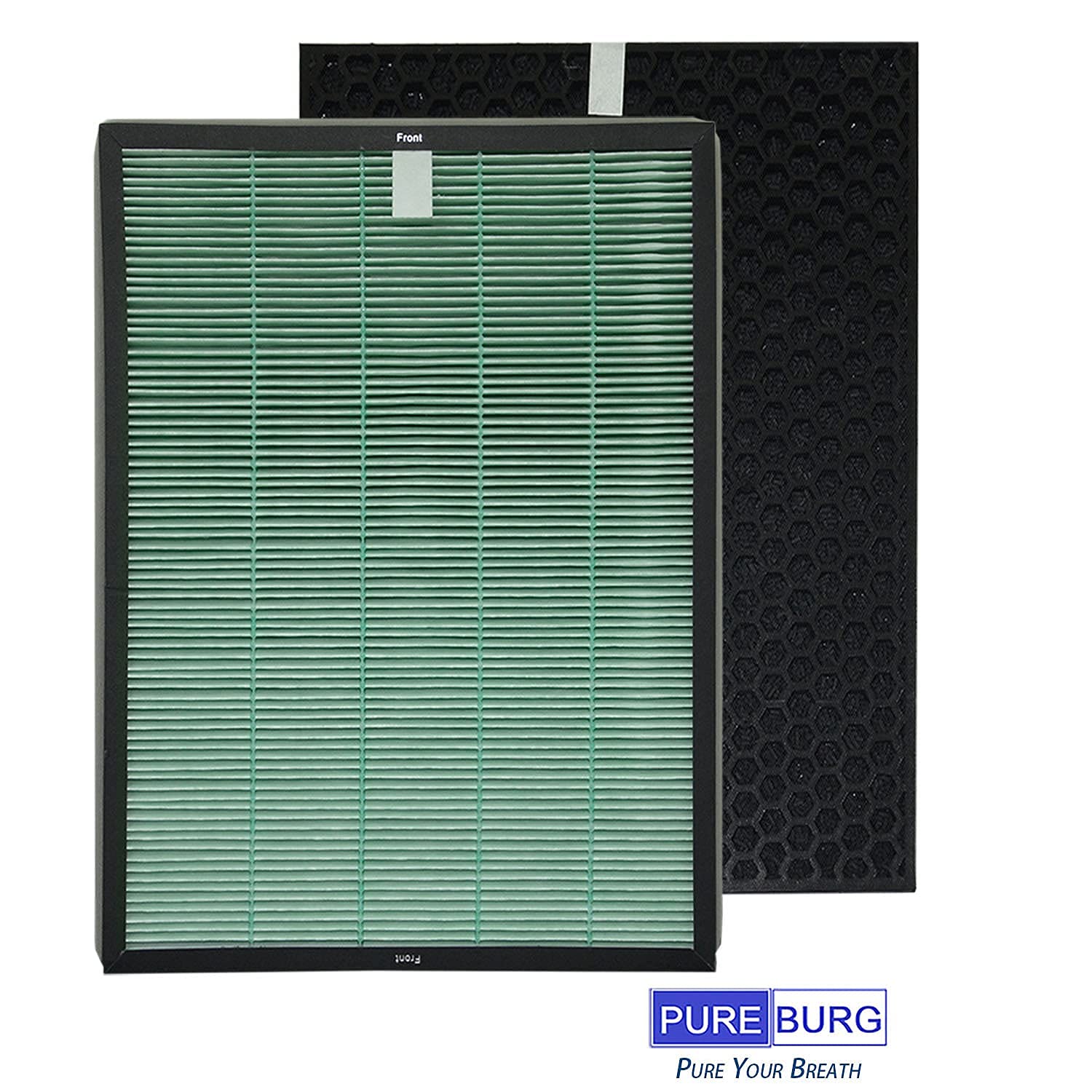 PUREBURG replacement filter pack designed for RabbitAir compatibility