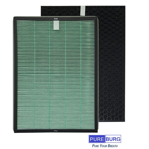 PUREBURG replacement filter pack designed for RabbitAir compatibility