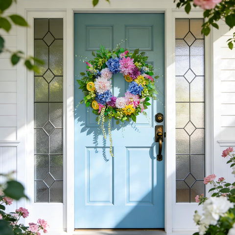 PureCosy easy-clean wreath can be refreshed by wiping with a dry cloth.