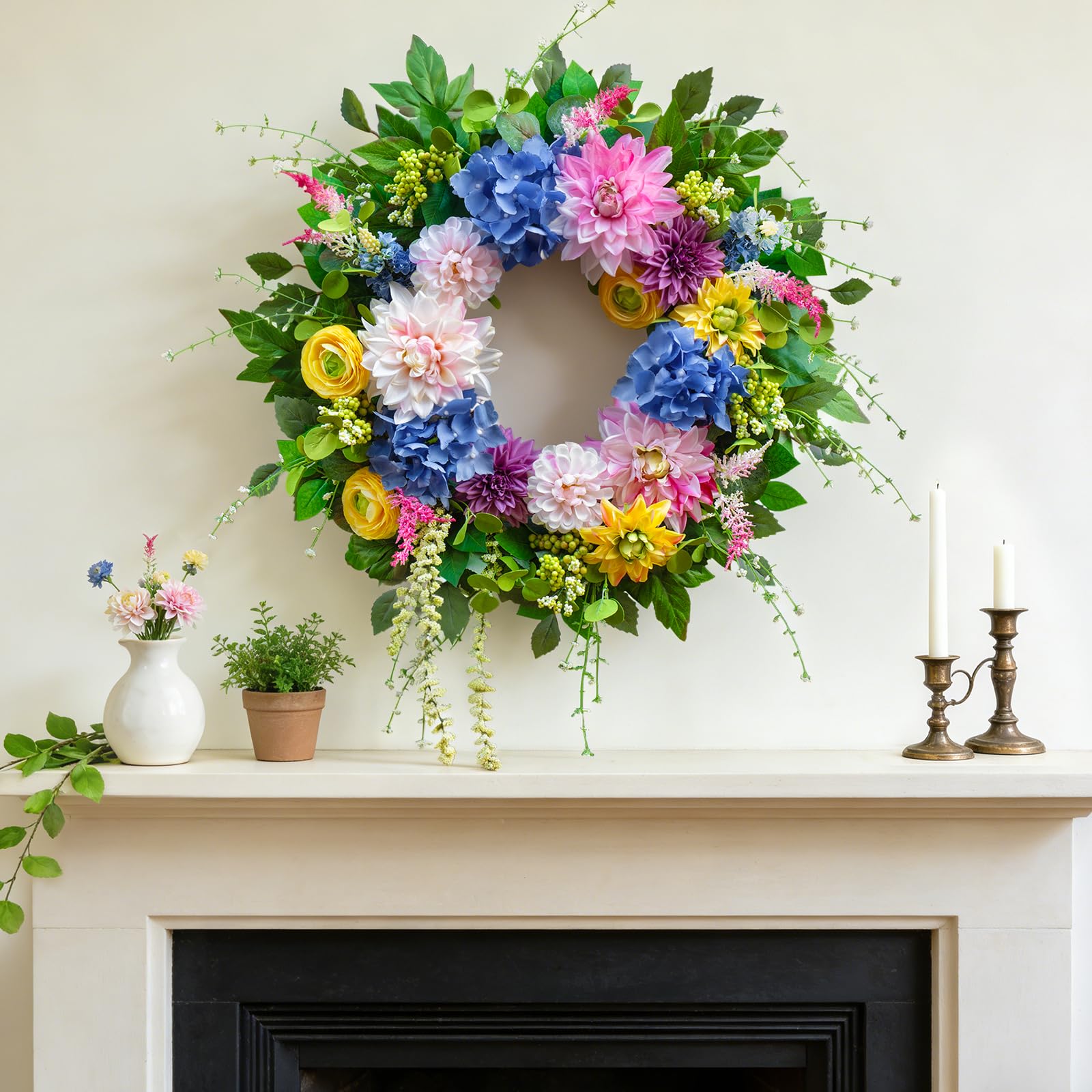 PureCosy weatherproof wreath designed for outdoor use in any season.