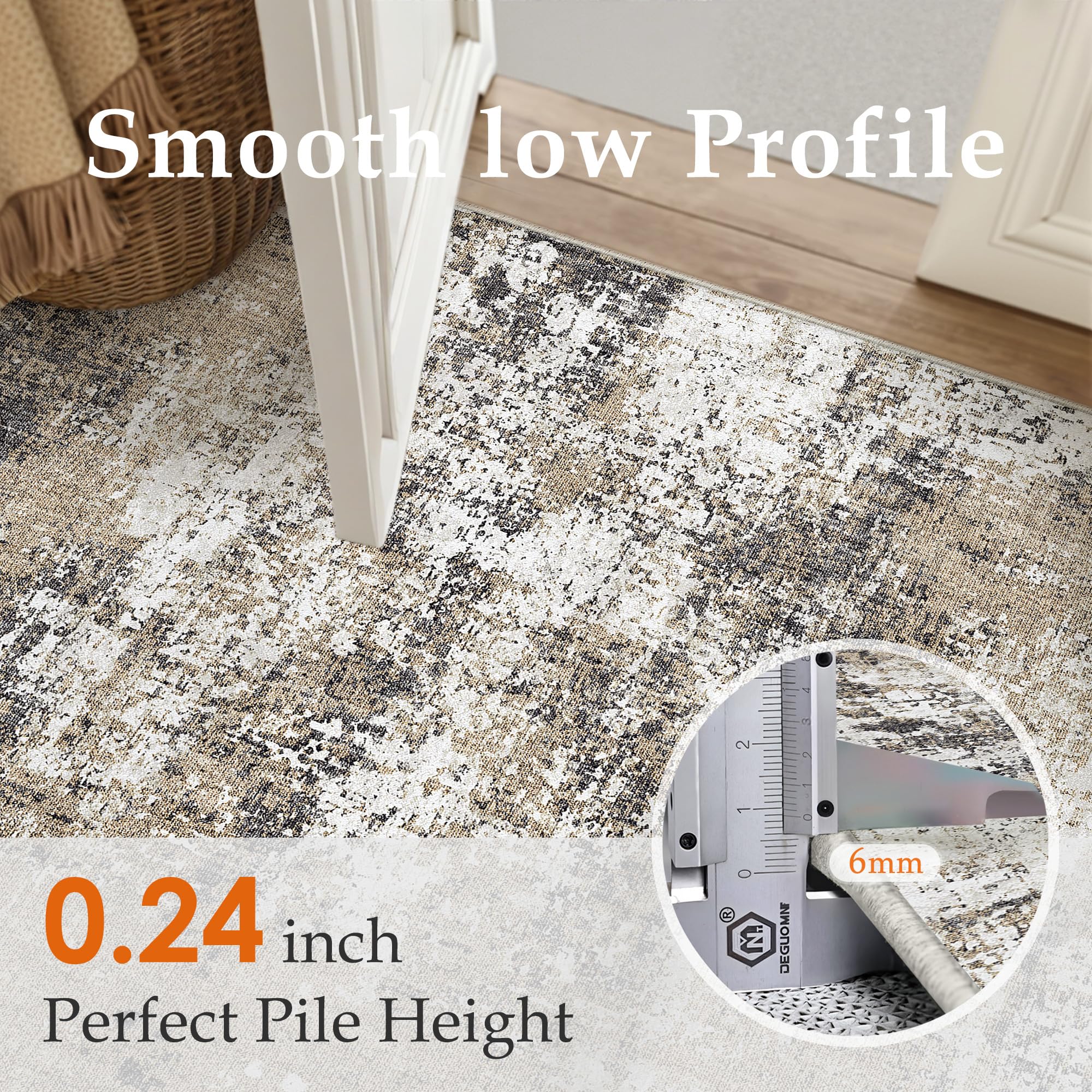 PureCozy bedroom and office rug complements furniture with comfortable underfoot feel.