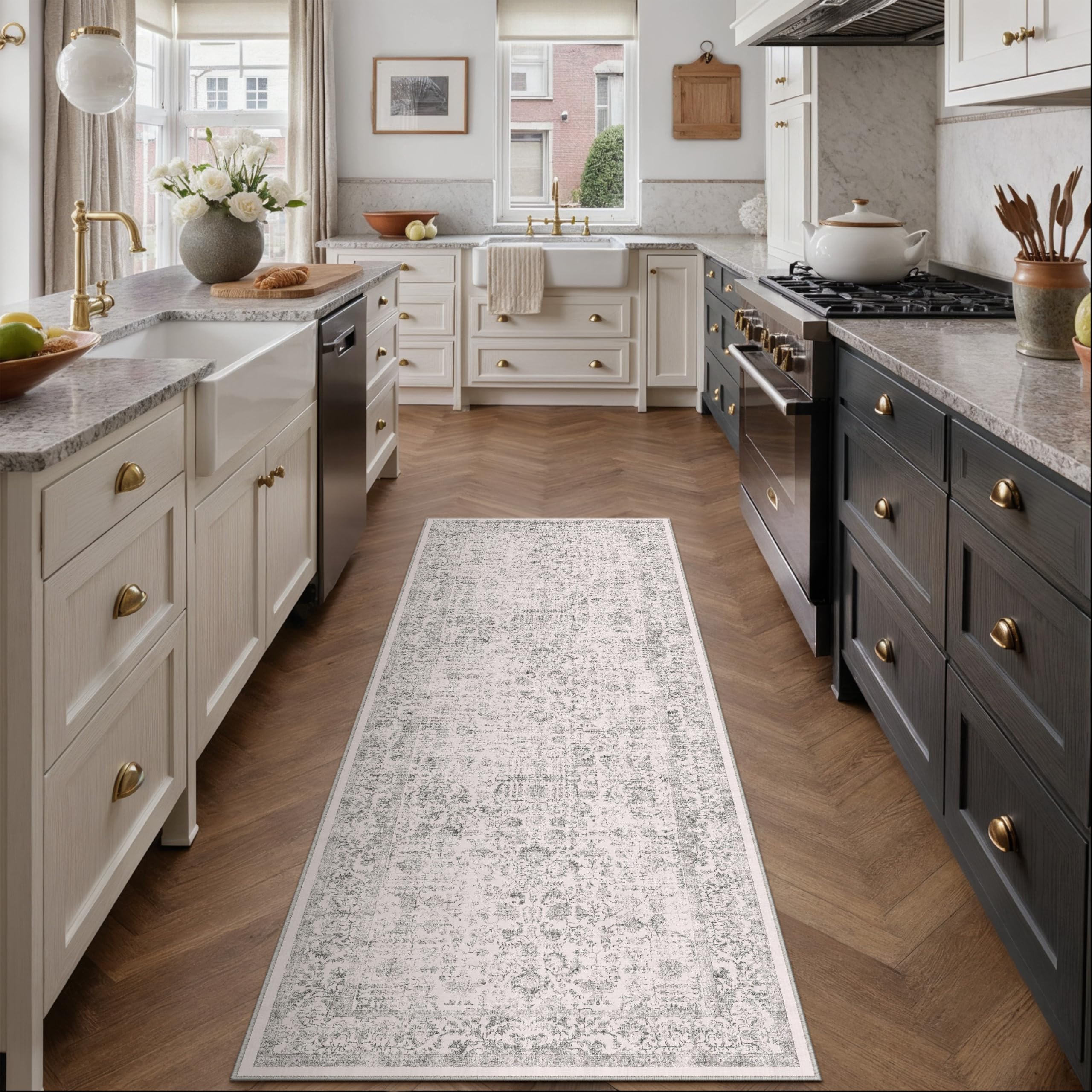 PureCozy vintage distressed pattern adds retro flair to any room