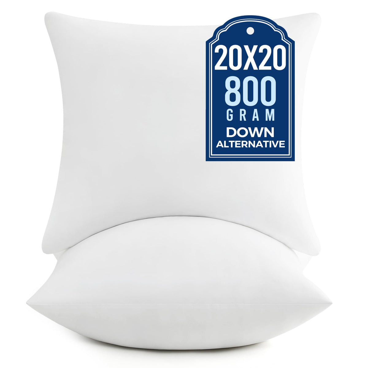 puredown 20x20 pillow inserts maintain fluffy loft for stylish living room decor