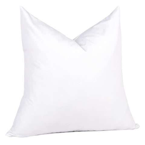 Puredown 26x26 feather down pillow insert on sofa offers plush comfort and lift
