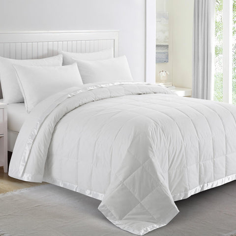 Puredown blankets king-size front view shows lightweight warmth for year-round comfort.