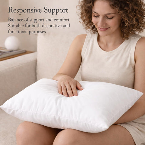 puredown breathable cover prevents feather poke while preserving loft.