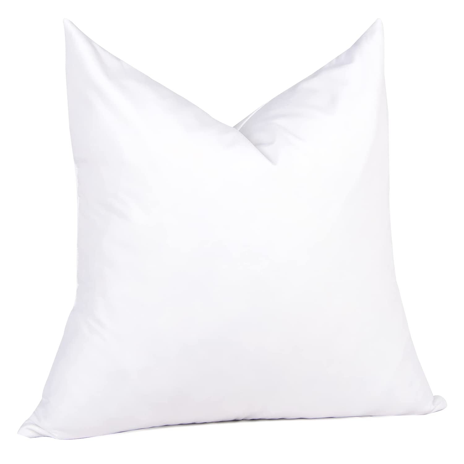 puredown feather down pillow insert front view showing balanced loft for decorative cushions