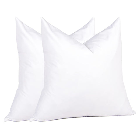 Puredown 22x22 feather down pillow inserts pack of 2 offers plush sofa and bed support.