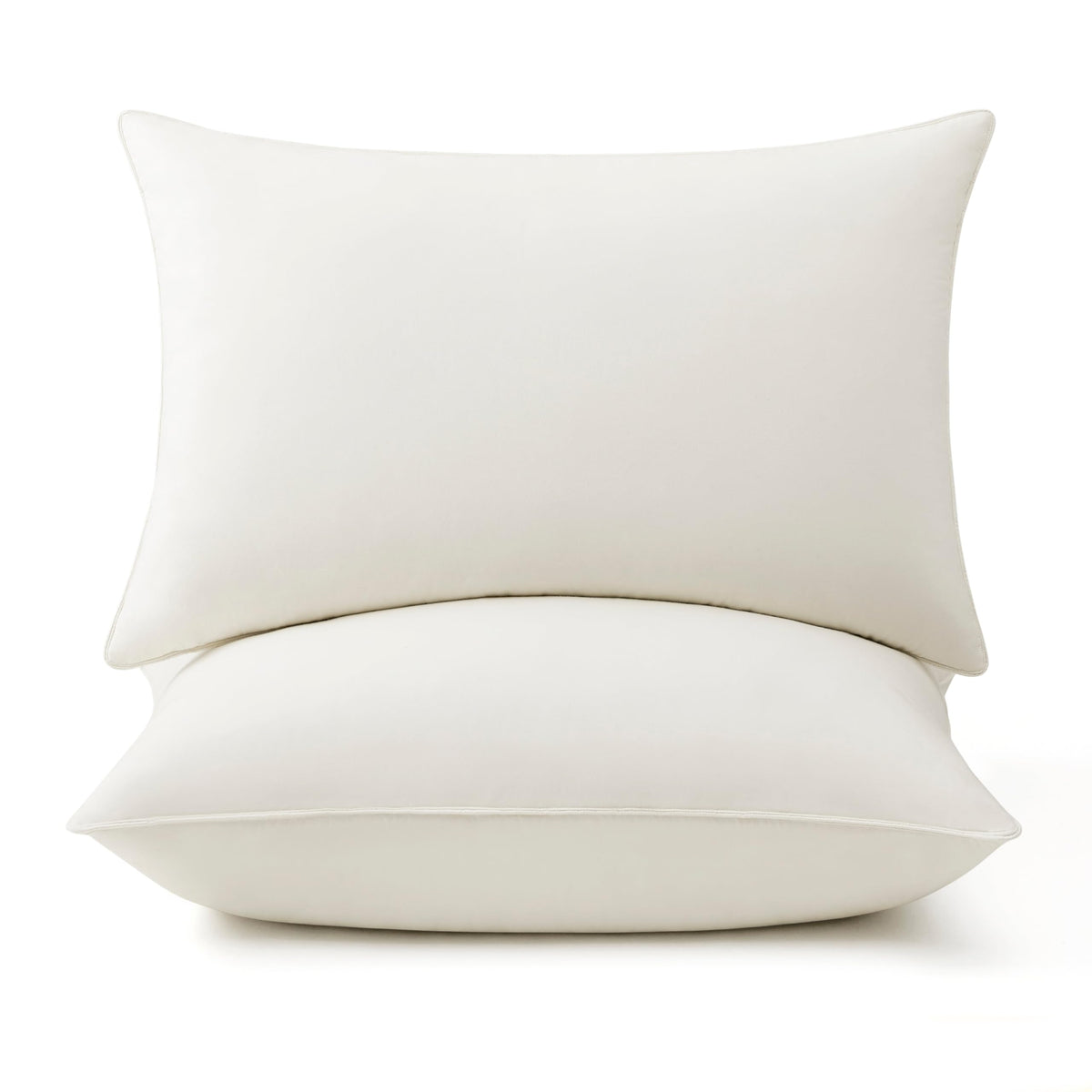 Puredown goose feather down pillow closeup shows plush texture for comfort