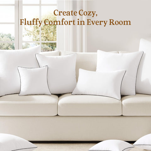 Puredown pillow inserts are machine washable for easy care.