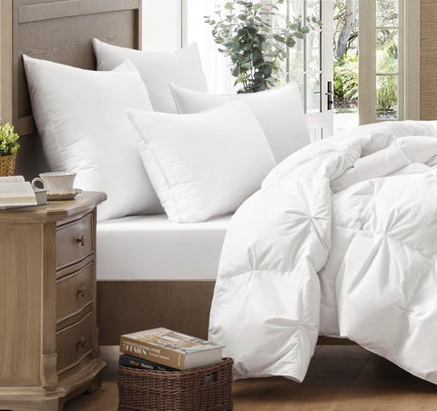 puredown white shell pillow with simple stitching for durable daily use.