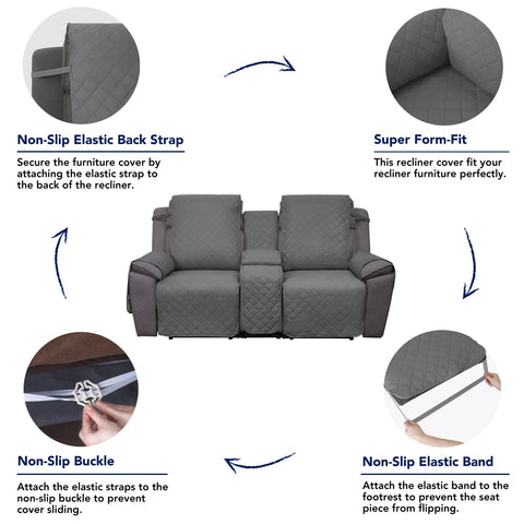 PureFit easy-install recliner cover with quick setup.