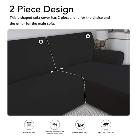 PureFit cover is kid- and pet-friendly, protecting the couch from accidents.