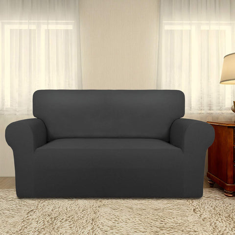 PureFit loveseat slipcover with foam anchors for a snug, wrinkle-free fit