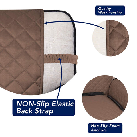 PureFit reversible two-color option demonstrates seasonal style and easy redecorating.