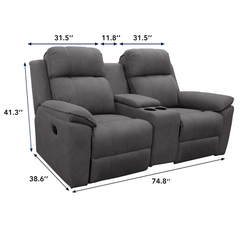 PureFit 46-inch seat fit provides snug coverage for double recliners.