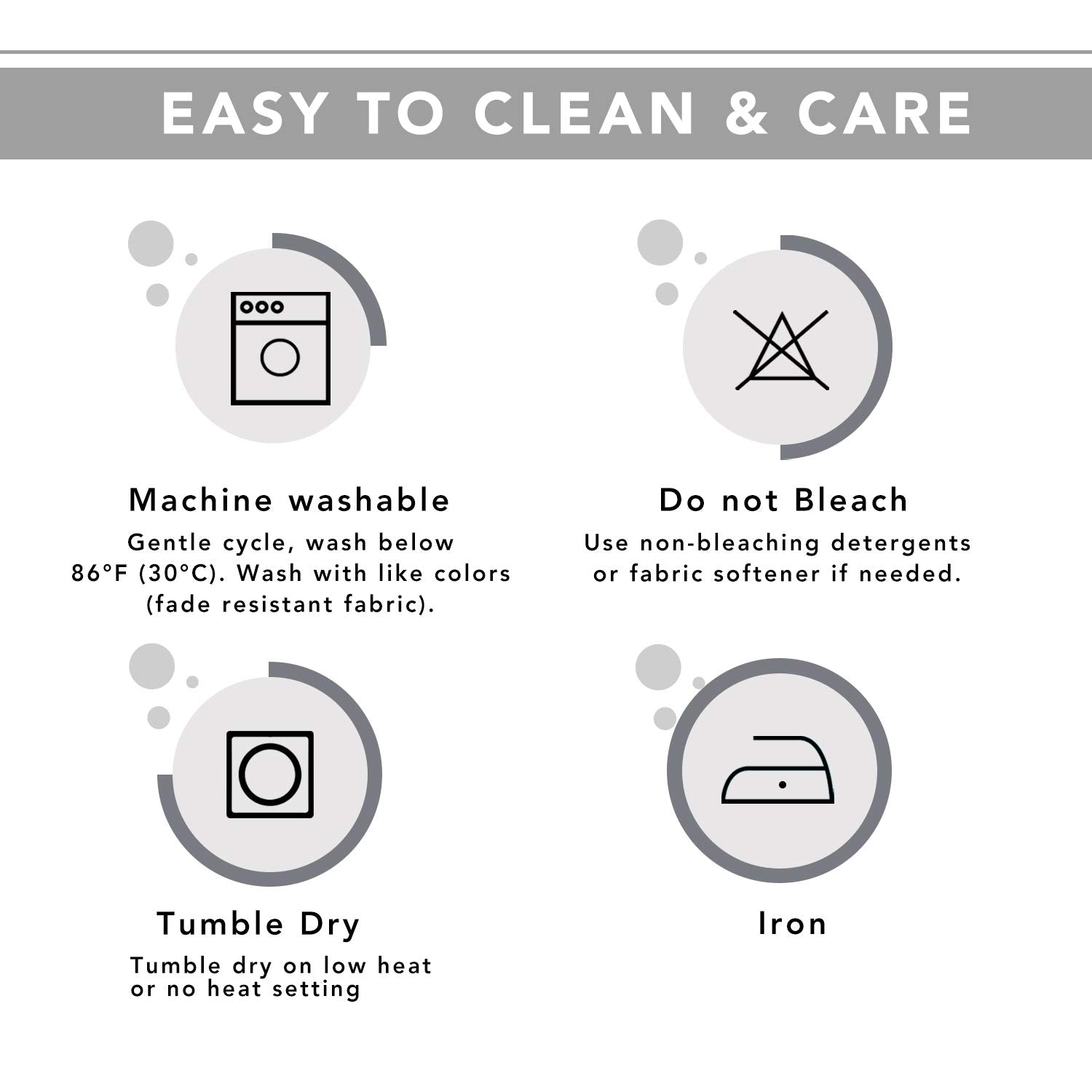 PureFit Machine-washable cover cleans easily and stays soft