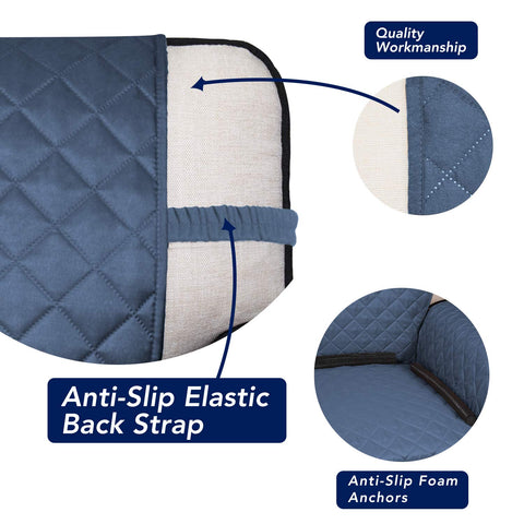 PureFit Sofa Cover non-slip foam anchors keep it in place