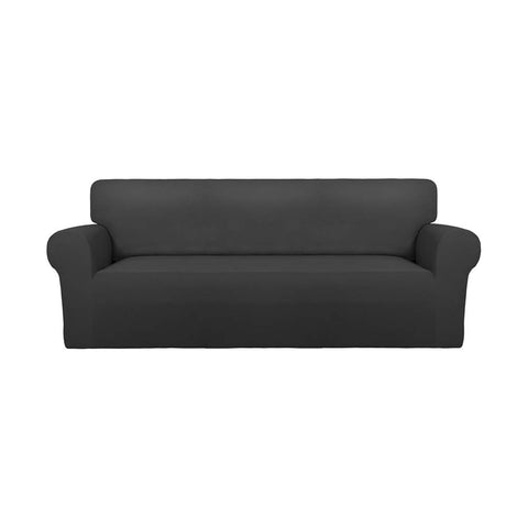 PureFit Super Stretch Slipcover on an oversized sofa provides a tight fit and wrinkle-free look.