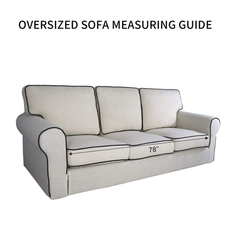 PureFit washable sofa cover photo demonstrates 30°C machine wash for easy cleanup.