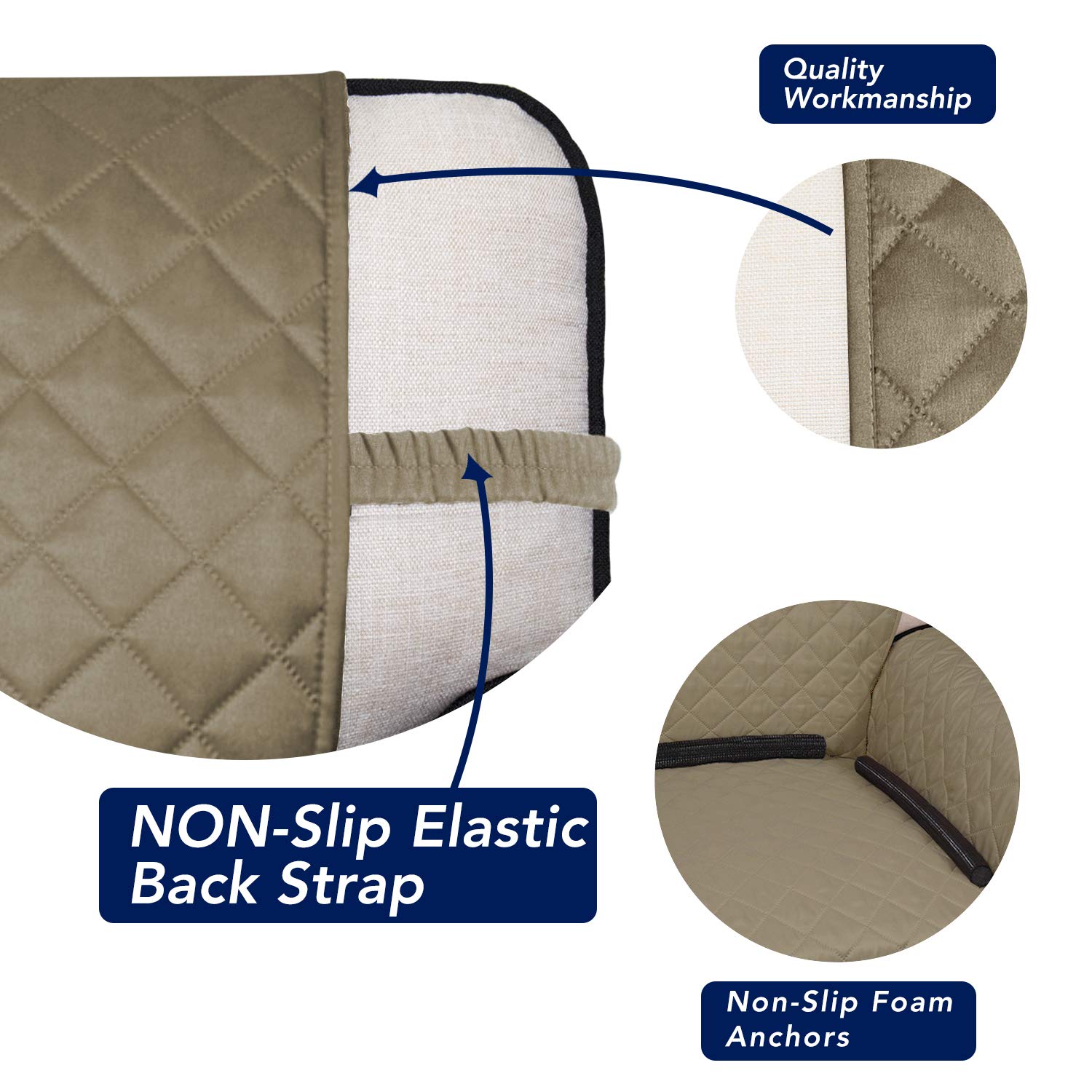 PureFit water-resistant sofa cover pet-friendly protection from spills and fur.