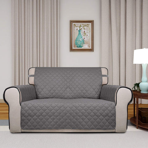 PureFit water-resistant sofa protector shields your loveseat from spills and messes.
