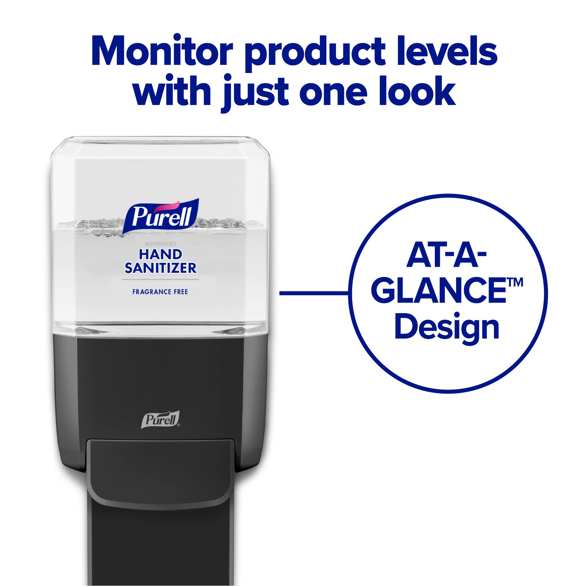 Label close-up on Purell refill for quick identification