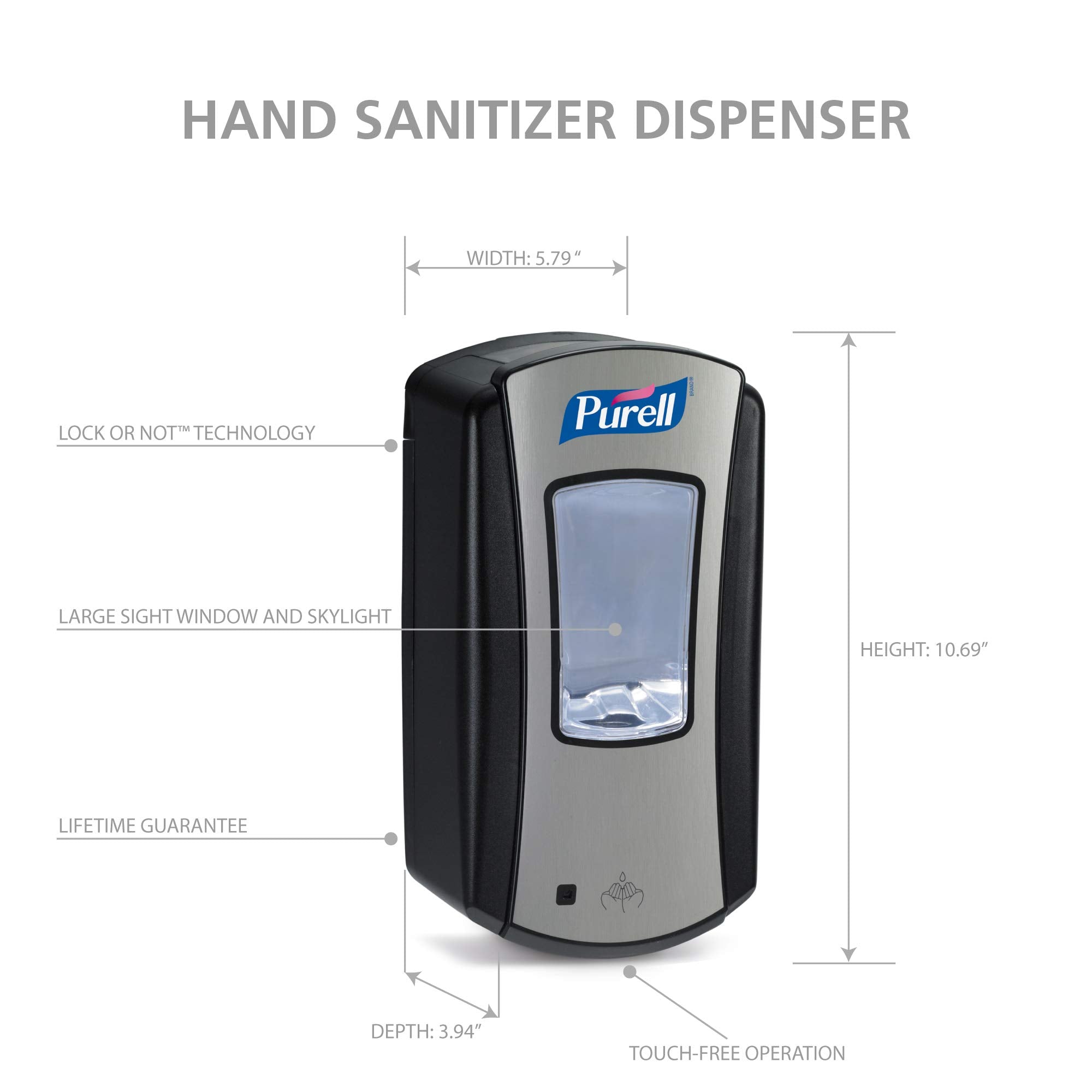 Purell LTX-12 refill compatibility with 1200 mL cartridges.