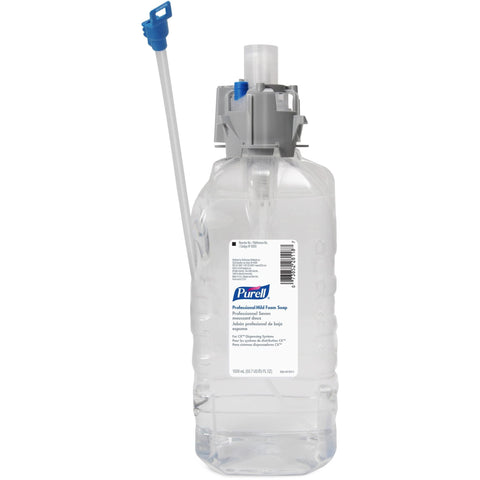 Purell sanitary-sealed cap prevents contamination in busy facilities.