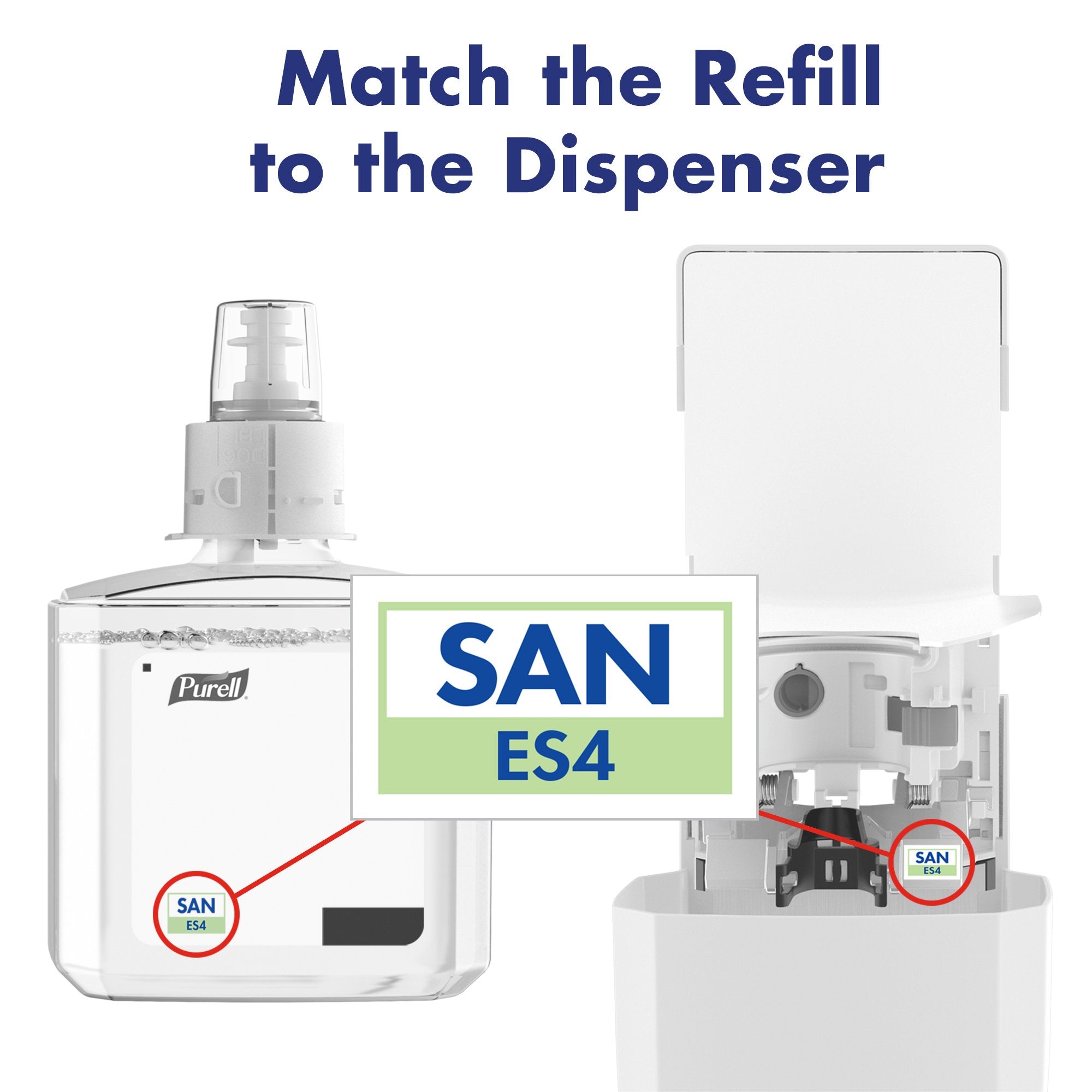 Two-pack Purell refill case for ES4 manual dispenser
