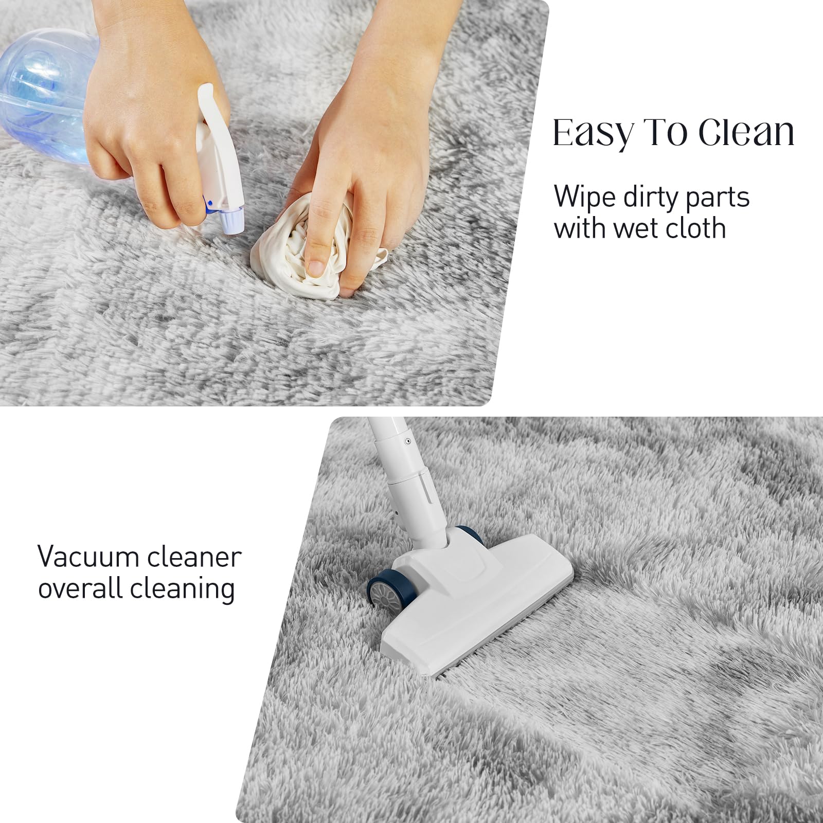 Puremy rug delivery and unrolling showing packaging and setup