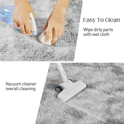 Puremy rug delivery and unrolling showing packaging and setup