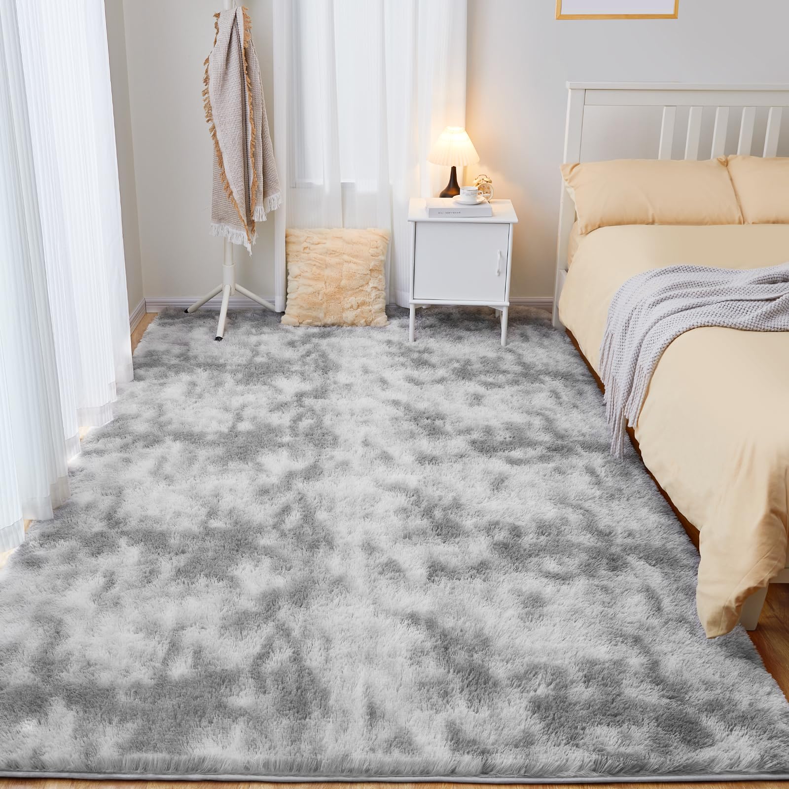 Puremy rug thick plush side view highlighting depth and comfort