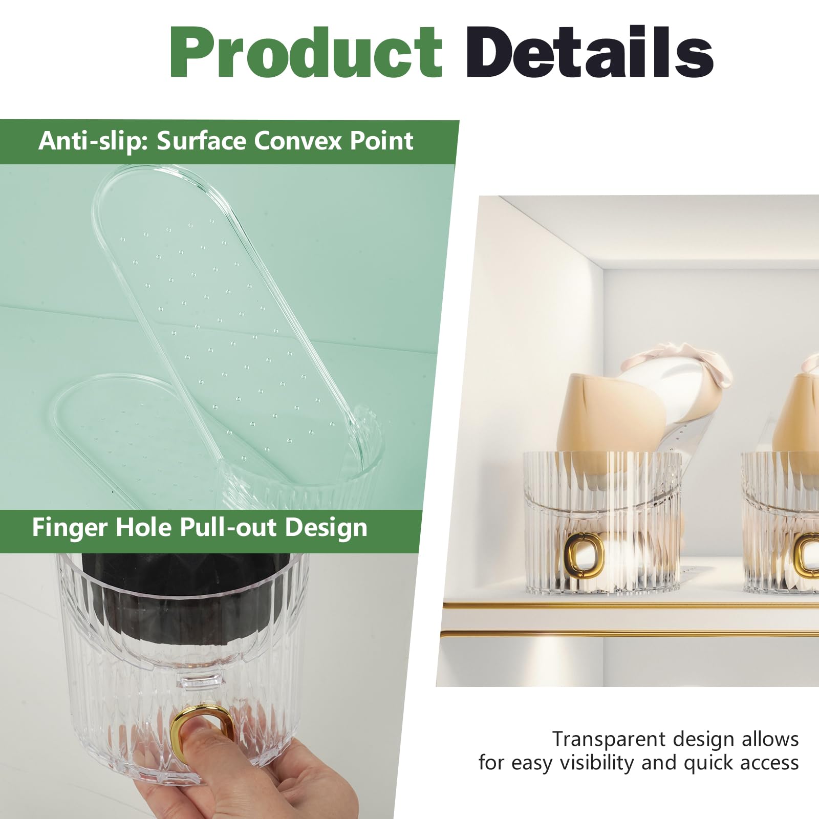 PureSprout easy-clean shoe organizer can be rinsed with soap and water
