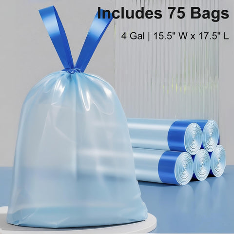 Purexa included 75 drawstring bags plus two spare latches.