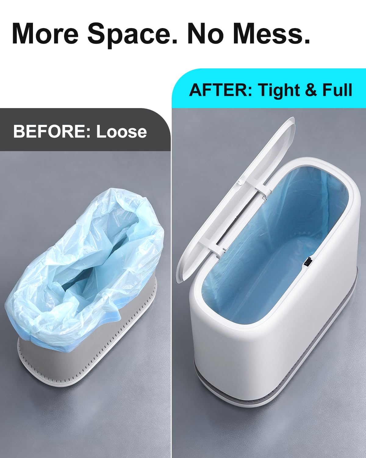 Purexa slim design fits between toilets and vanities for compact spaces.
