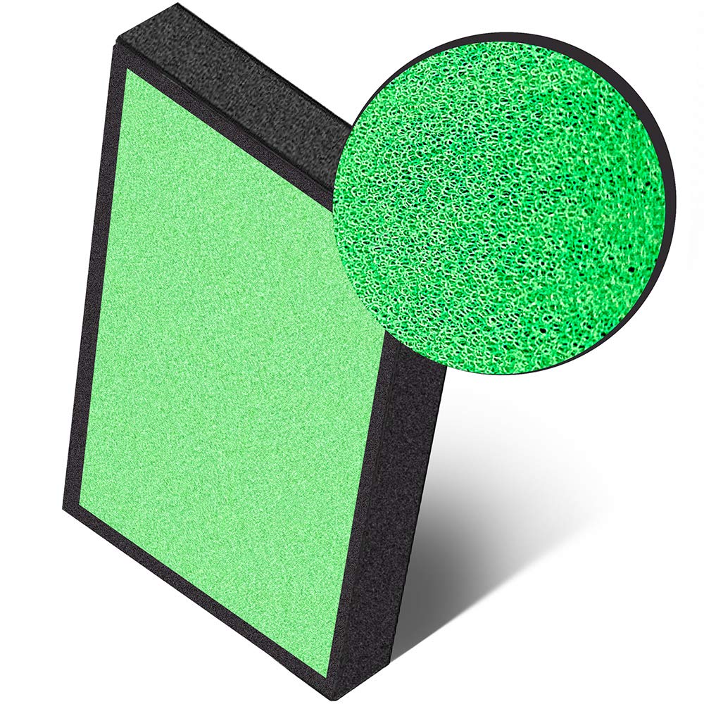 PURO²XYGEN P500_F true HEPA filter close-up capturing fine dust and pet dander