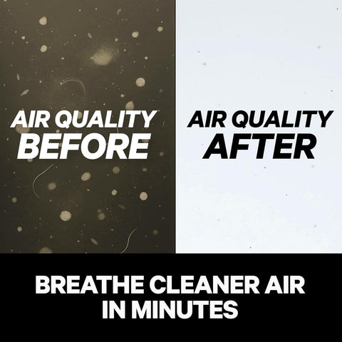 PuroAir 100i removing smoke and odors from a kitchen area