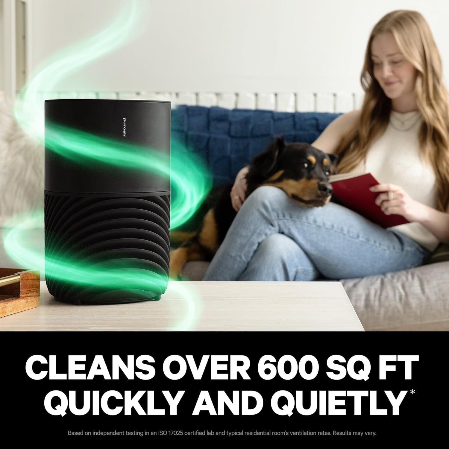 PuroAir 130i 3-layer CarbonTech filter reduces dust and pollen