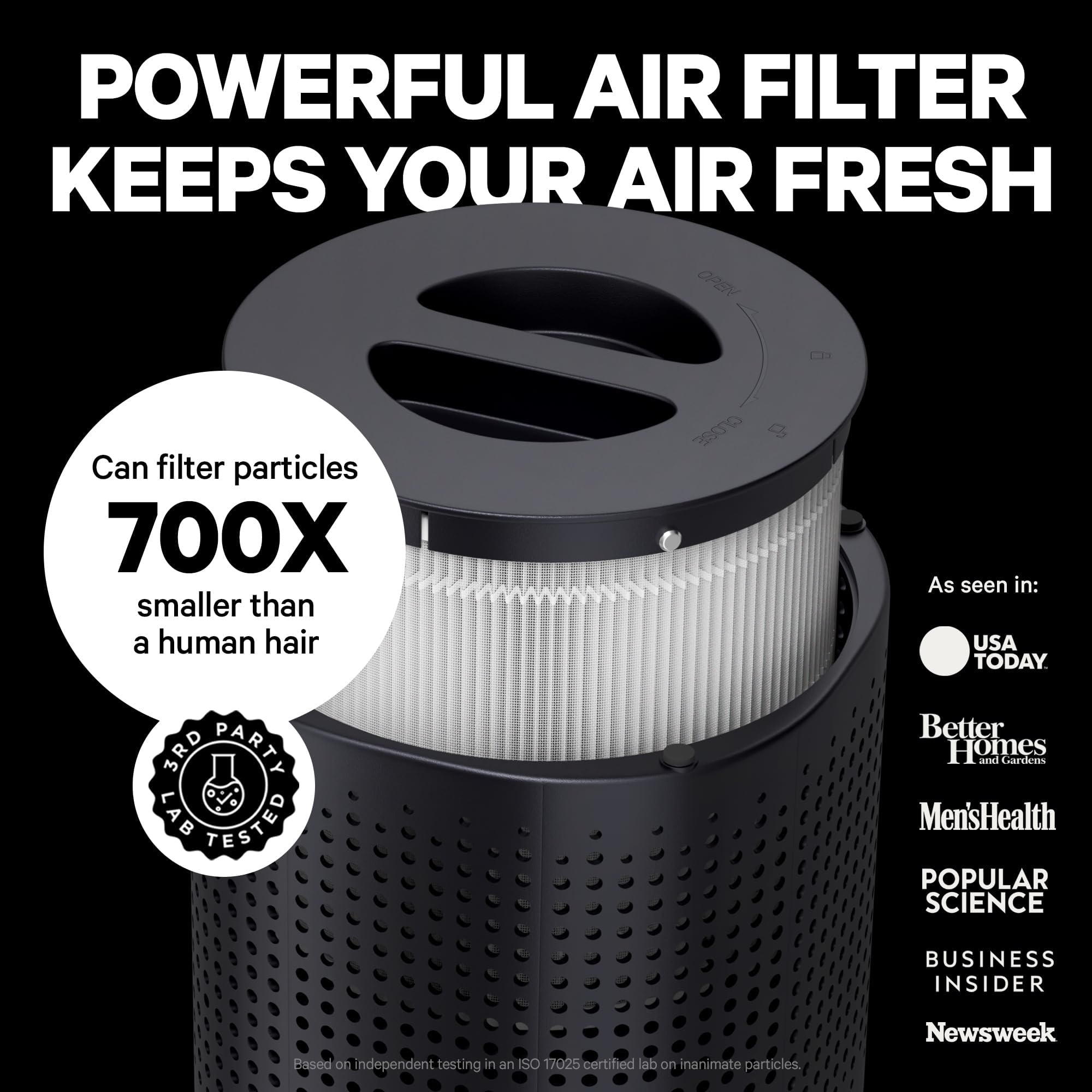 PuroAir CarbonTech activated carbon layer targets odors