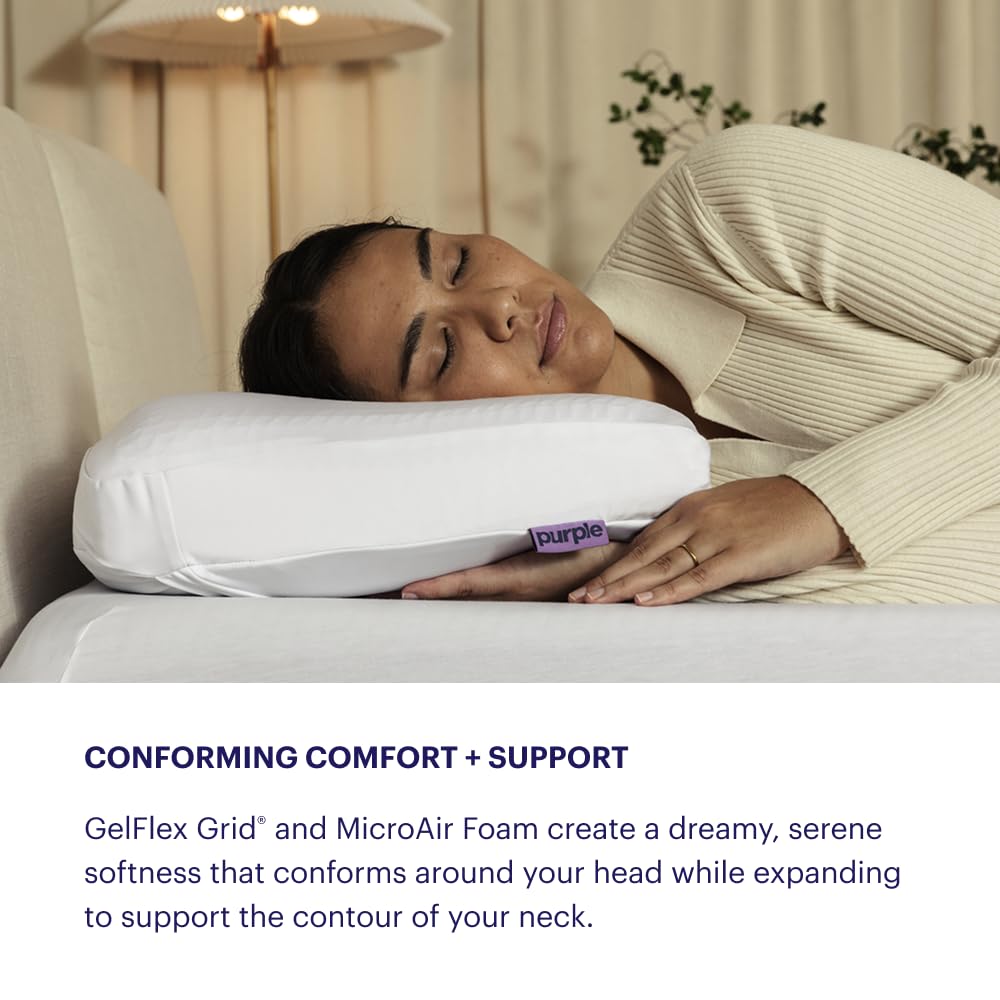 Purple DreamLayer Pillow King MicroAir foam core for breathable comfort