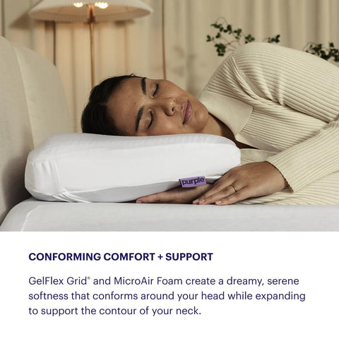 Purple DreamLayer Pillow King MicroAir foam core for breathable comfort