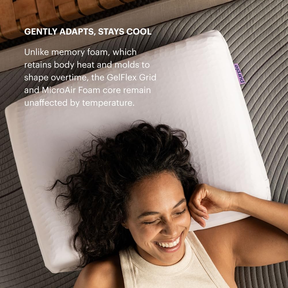 Purple DreamLayer Pillow King removable boosters for customizable height options