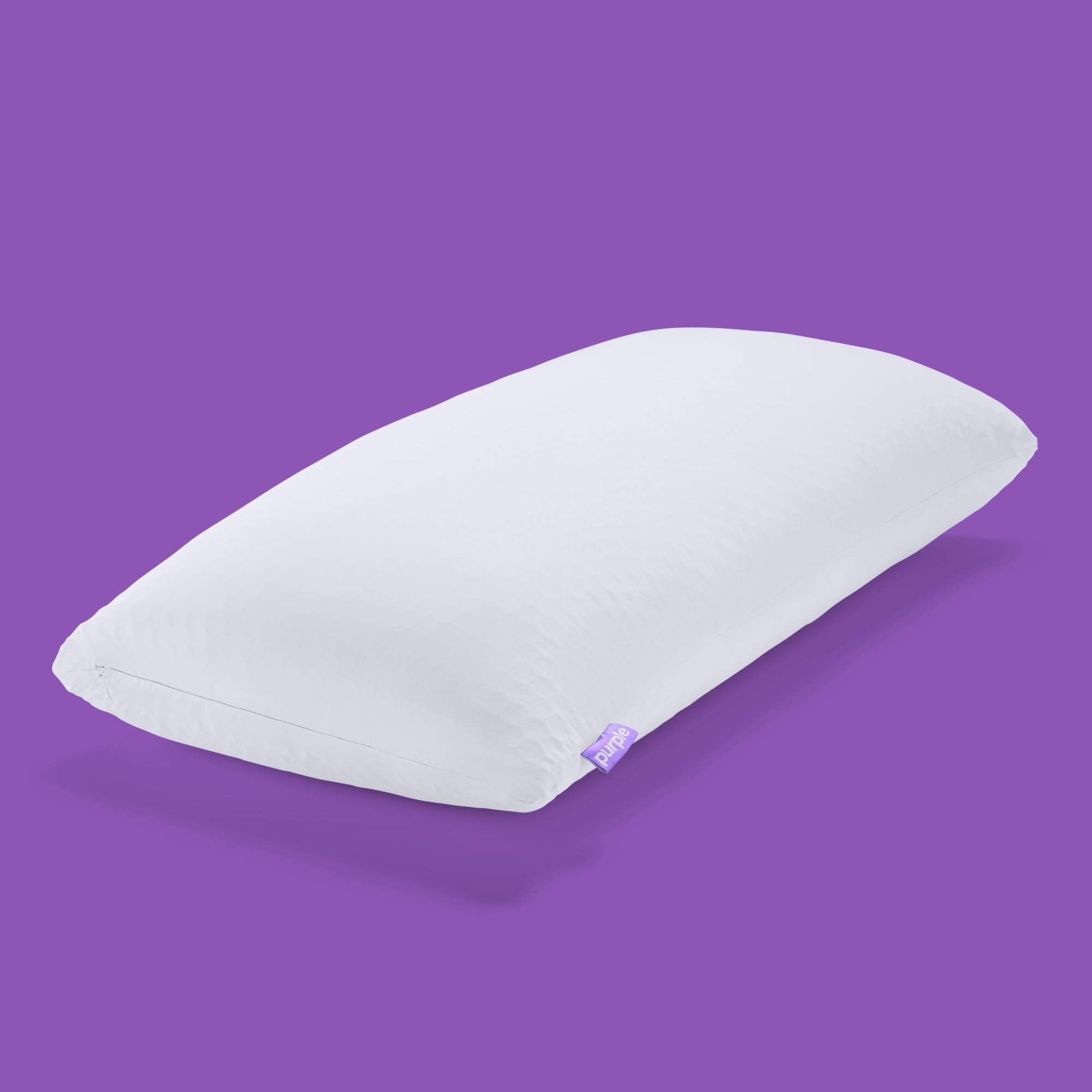 Purple Freeform Pillow king-size side view illustrating versatile support for all sleep positions